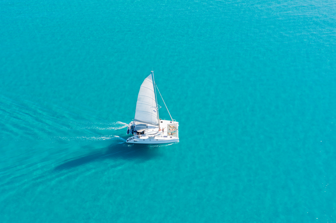 Boundless Blue Horizon on a Yacht