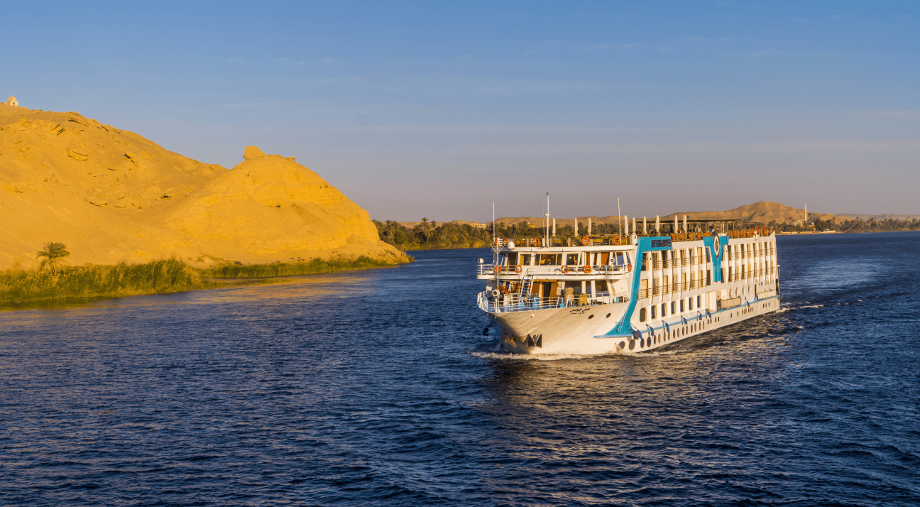 Embark on a luxurious Nile cruise, drifting along the lifeblood of Egypt