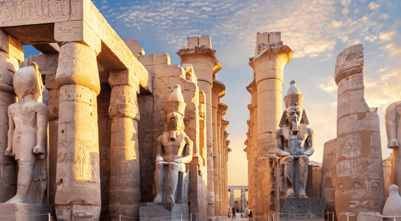 Luxor Temple courtyard